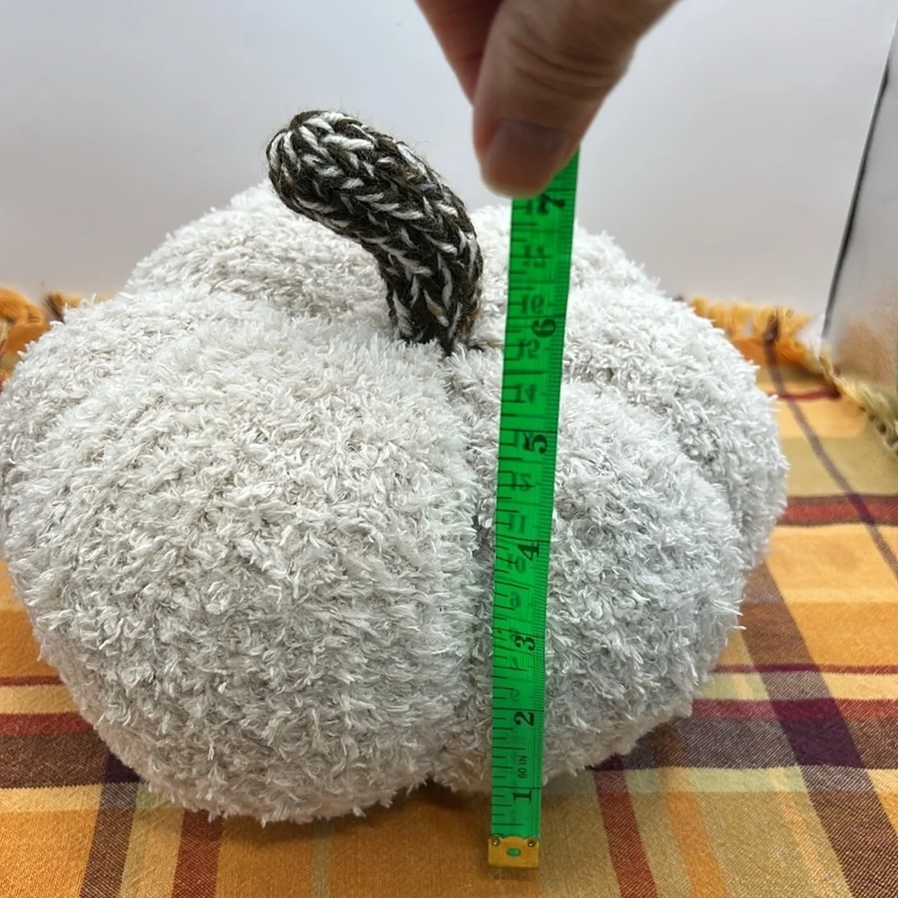 Perfectly Imperfect Off-White Pumpkin Handmade. One of a kind